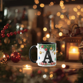 Personalized Mug with Letter Tasse