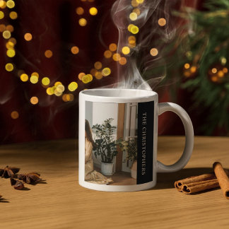 Personalized Mug with Monogram and Family Photo Kaffeetasse