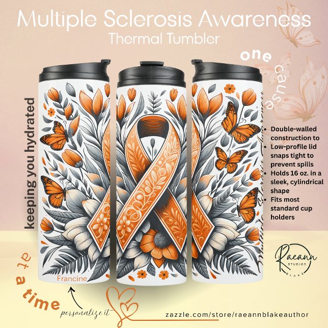 Personalized Multiple Sclerosis Awareness Thermosbecher (Von Creator hochgeladen)