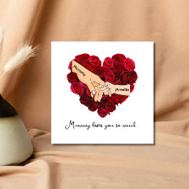 Personalized Mummy Loves You So Much Mother's Day Karte