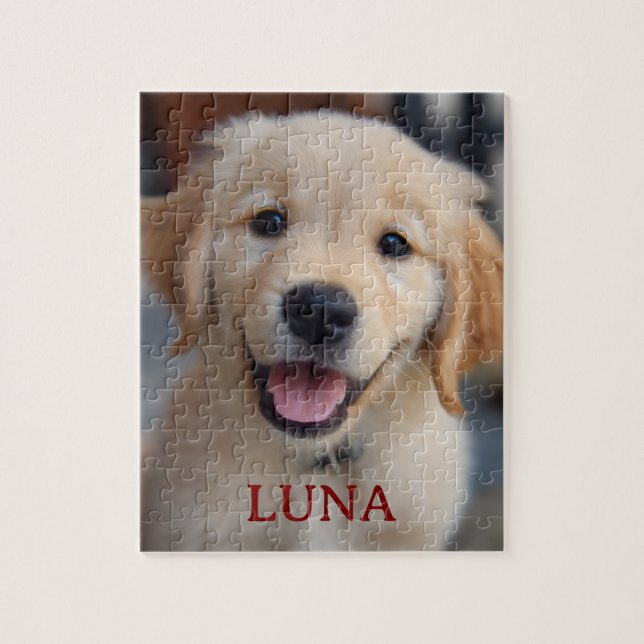 Personalized My Dog Photo and Name Puzzle Gift (Vertikal)