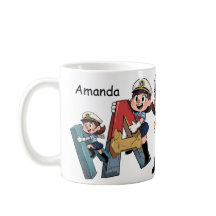 Personalized  Name & A Sailor Cartoon Character 
