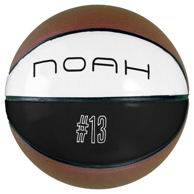 Personalized Name And Number Mini Basketball (Vorderseite)