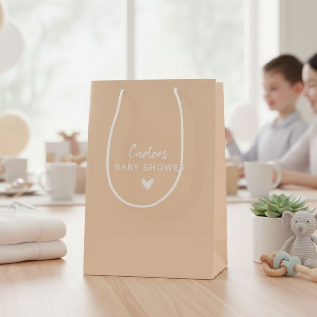Personalized, NAME Baby Shower Mittlere Geschenktüte (Von Creator hochgeladen)