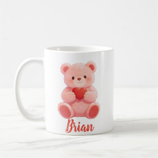Personalized Name Cute Teddy Bear  Kaffeetasse