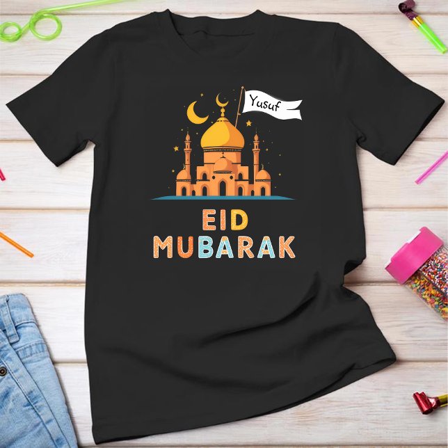 Personalized Name Eid Mubarak T-Shirt - Custom Fam (Von Creator hochgeladen)