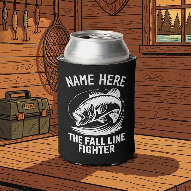 Personalized Name Fall Line Bass Dosenkühler (Von Creator hochgeladen)