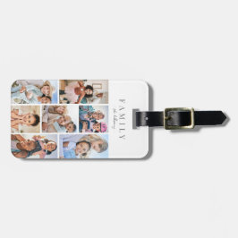 Personalized Name Family Photo Collage Gepäckanhänger