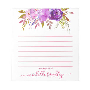 Personalized Name   From The Desk Of Notepad Notizblock