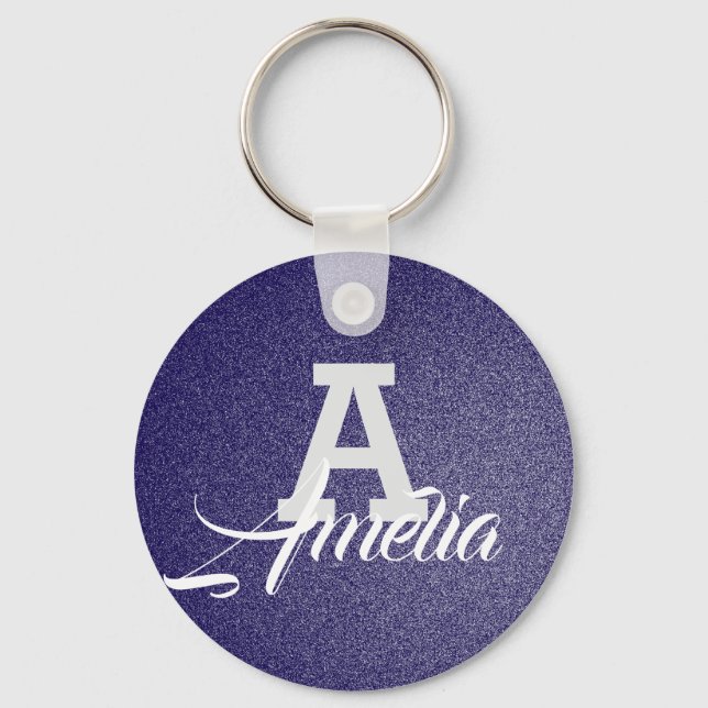 Personalized Name Key chain | Monogrammed Keychain Schlüsselanhänger (Vorderseite)