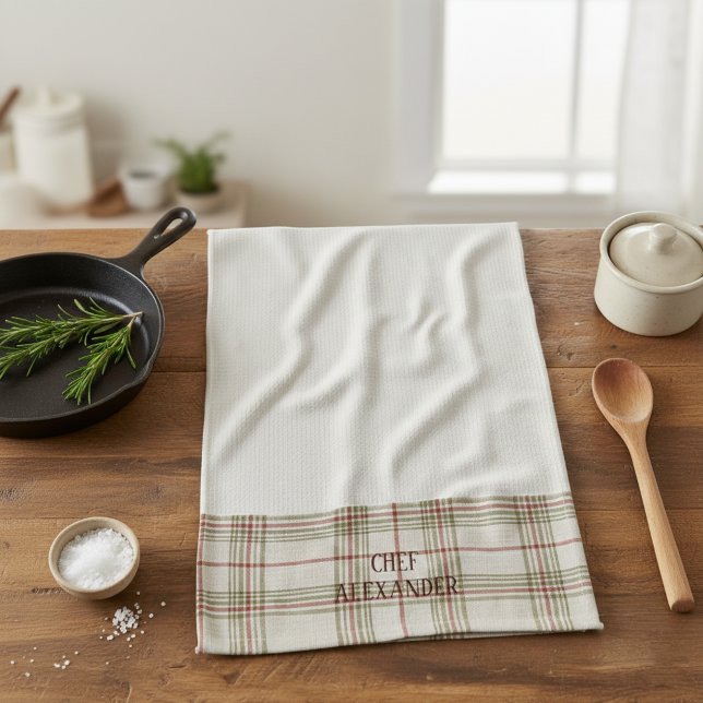 Personalized Name Kitchen Tea Towel - White Geschirrtuch (Von Creator hochgeladen)