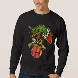 personalized Name Leopard Bow Parrot Ornament Sweatshirt