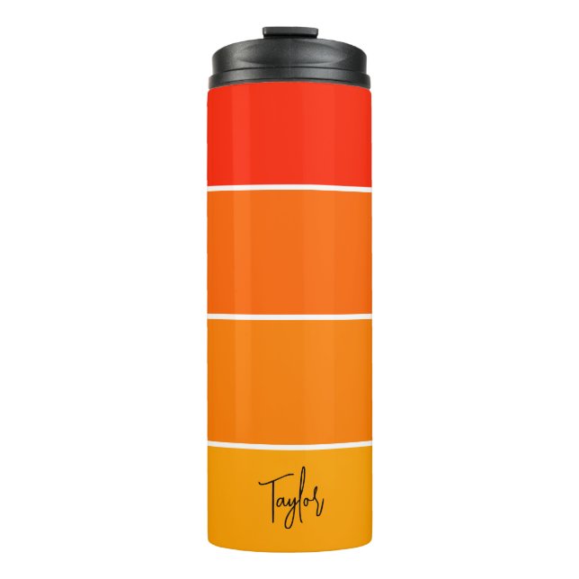 Personalized Name Modern Simple And Trendy Thermosbecher (Vorderseite)