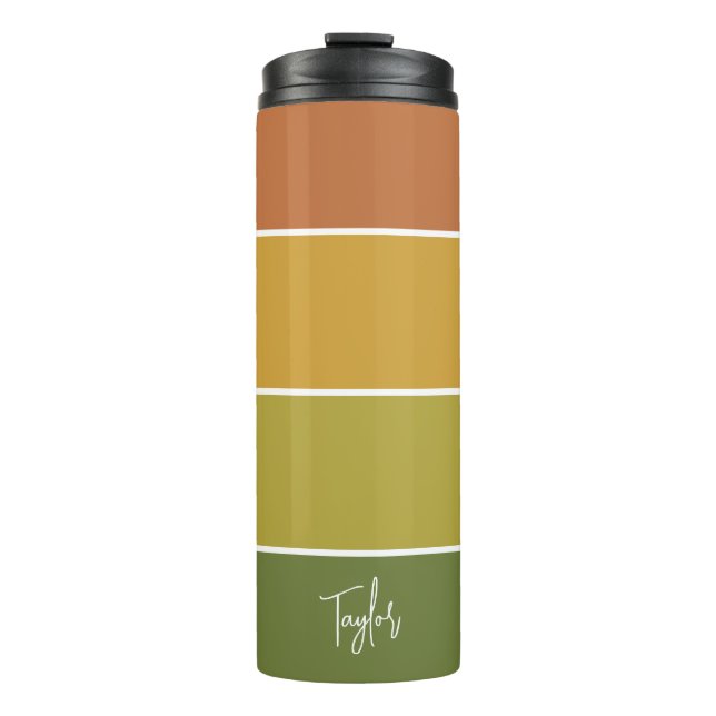 Personalized Name Modern Simple And Trendy Thermosbecher (Vorderseite)