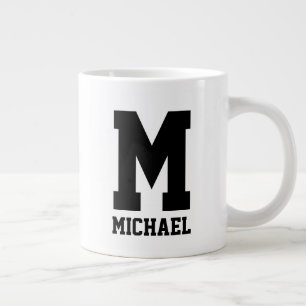Personalized name monogram extra large Jumbo-Tasse