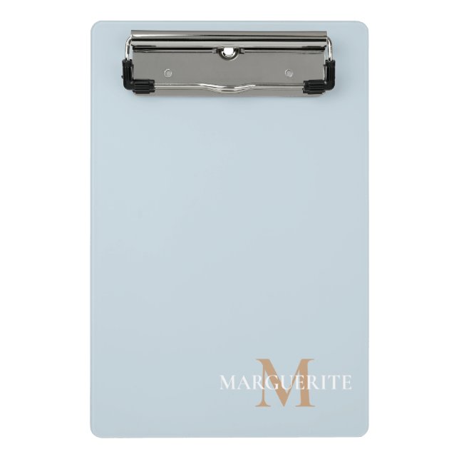 Personalized Name Monogram Mini Klemmbrett (Vorderseite)