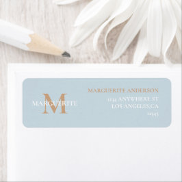 Personalized Name Monogram Return Address