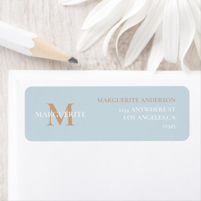 Personalized Name Monogram Return Address (Insitu)