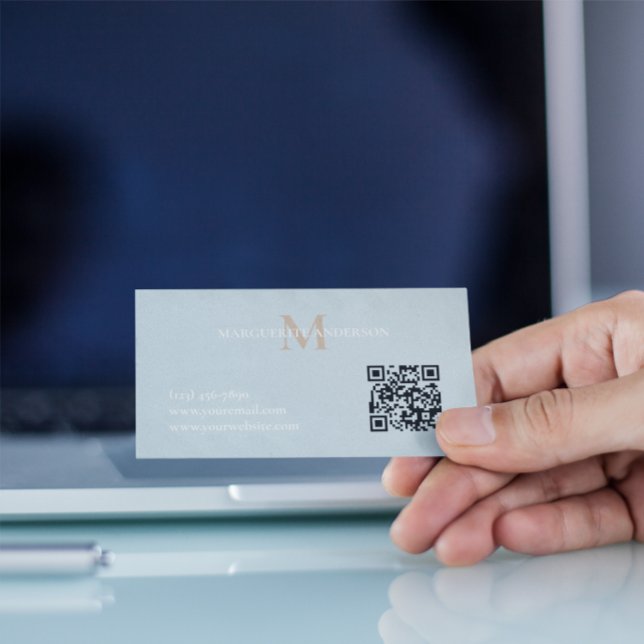 Personalized Name Monogram Visitenkarte (Von Creator hochgeladen)