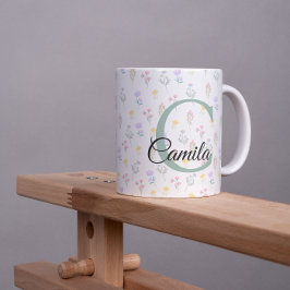 Personalized Name Mug with Initial  Zweifarbige Tasse