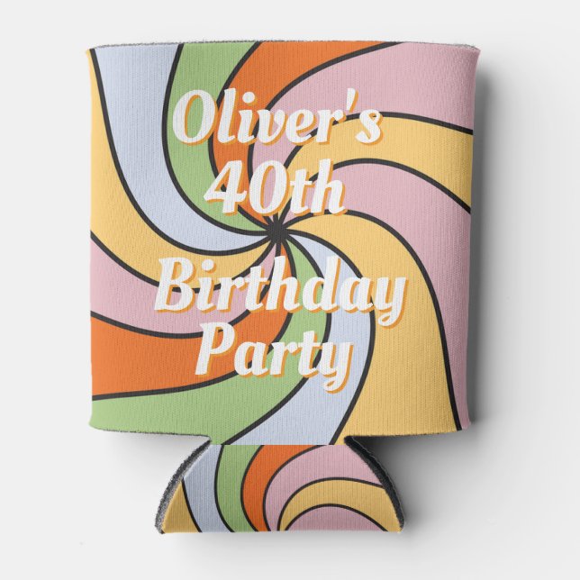 Personalized Name Photo Birthday Cooler Dosenkühler (Vorderseite)