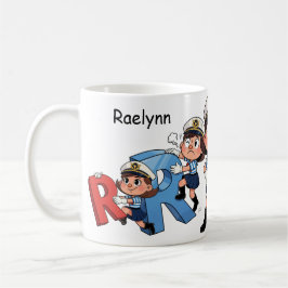 Personalized  Name Sailor Cartoon Character * R * Kaffeetasse