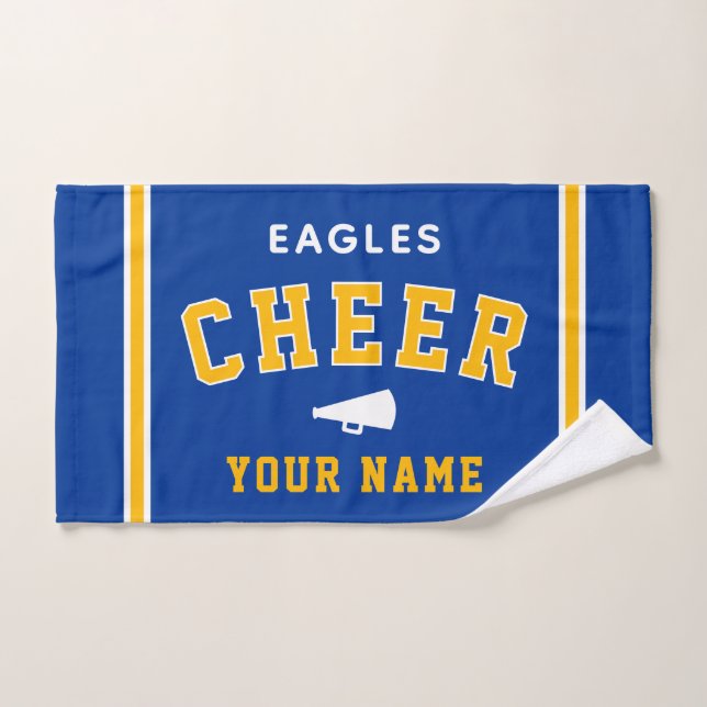 Personalized Name & School Cheer Towel, Team Gift Handtuch (Handtuch)