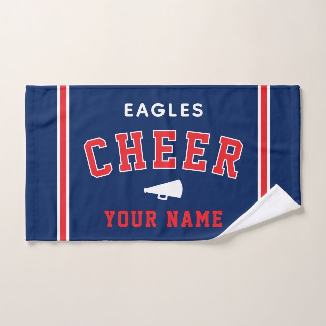 Personalized Name & School Cheer Towel, Team Gift Handtuch (Handtuch)