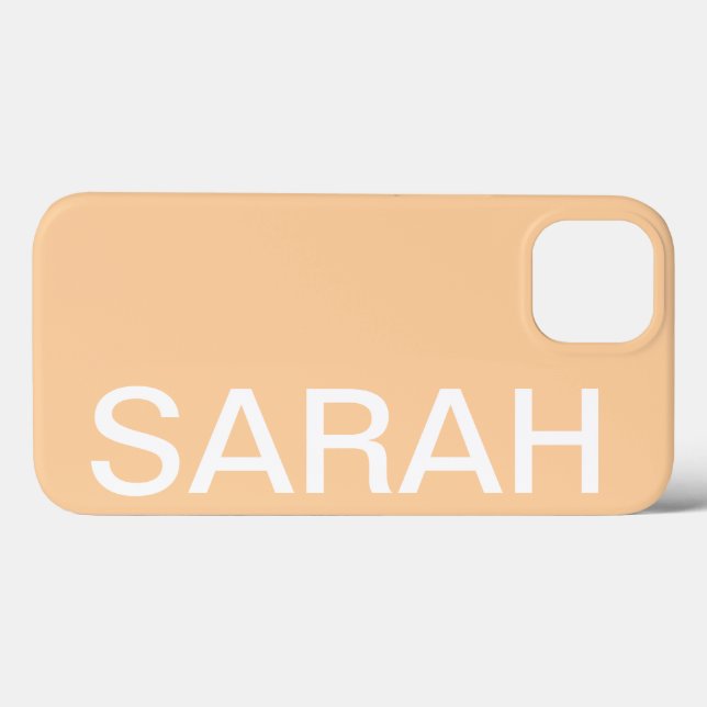 Personalized Name Simple Stylish Modern Minimal Case-Mate iPhone Hülle (Rückseite (Horizontal))
