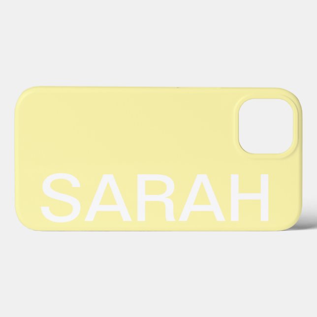 Personalized Name Simple Stylish Modern Minimal Case-Mate iPhone Hülle (Rückseite (Horizontal))