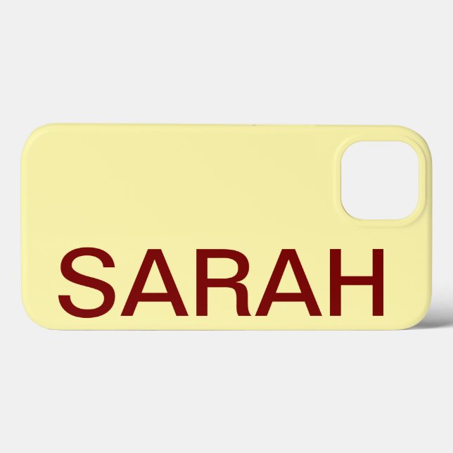 Personalized Name Simple Stylish Modern Minimal Case-Mate iPhone Hülle (Rückseite (Horizontal))