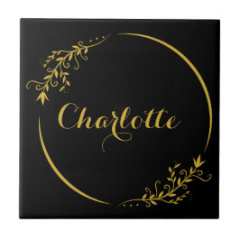 Personalized Name Stylish Frame Decorative Fliese