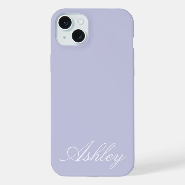 Personalized Name Stylish Modern Elegant Minimal  iPhone Hülle (Rückseite)