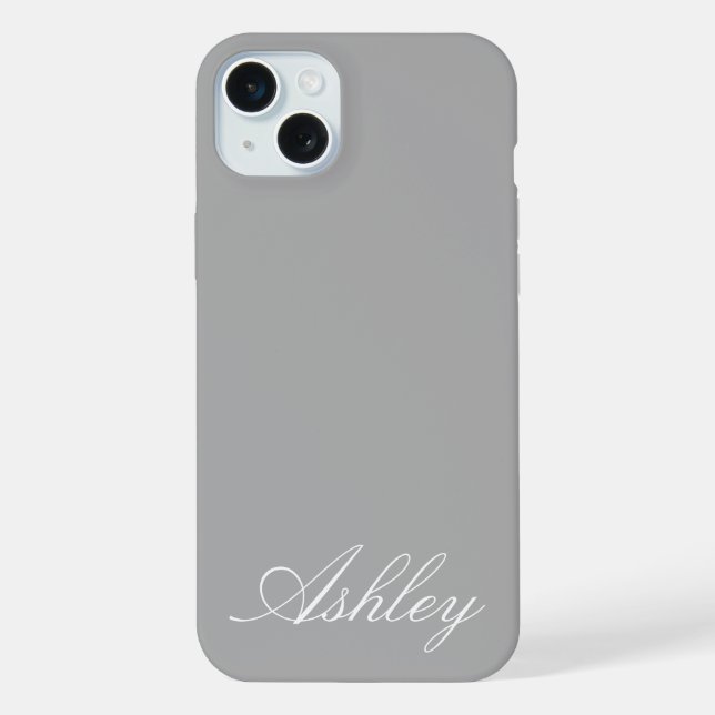 Personalized Name Stylish Modern Elegant Minimal  iPhone Hülle (Rückseite)