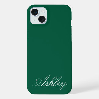 Personalized Name Stylish Modern Elegant Minimal  iPhone 15 Plus Hülle