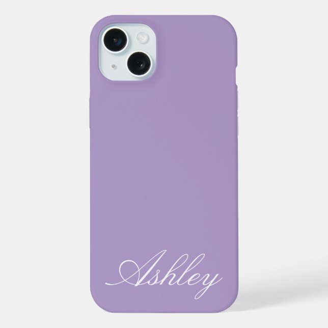 Personalized Name Stylish Modern Elegant Minimal  iPhone Hülle (Rückseite)