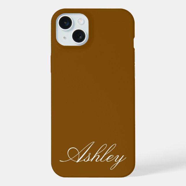 Personalized Name Stylish Modern Elegant Minimal  iPhone Hülle (Rückseite)