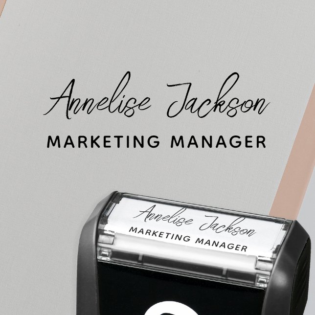 Personalized name title signature script  permastempel (Von Creator hochgeladen)