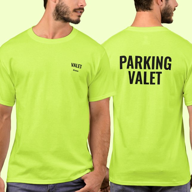 Personalized Name Valet Parking Attendant Shirt (Von Creator hochgeladen)