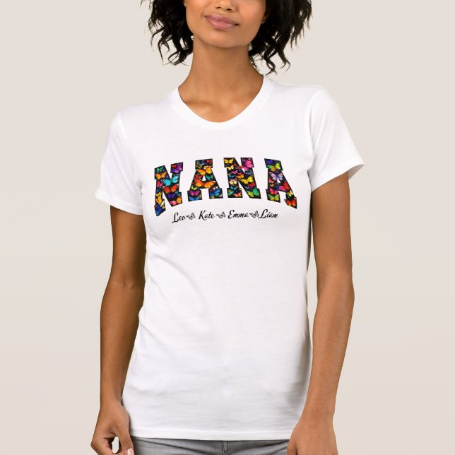 Personalized Nana Butterfly Shirt  (Vorderseite)