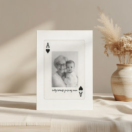 Personalized Nana Mother’s Day Card – Ace of Heart Feiertagskarte