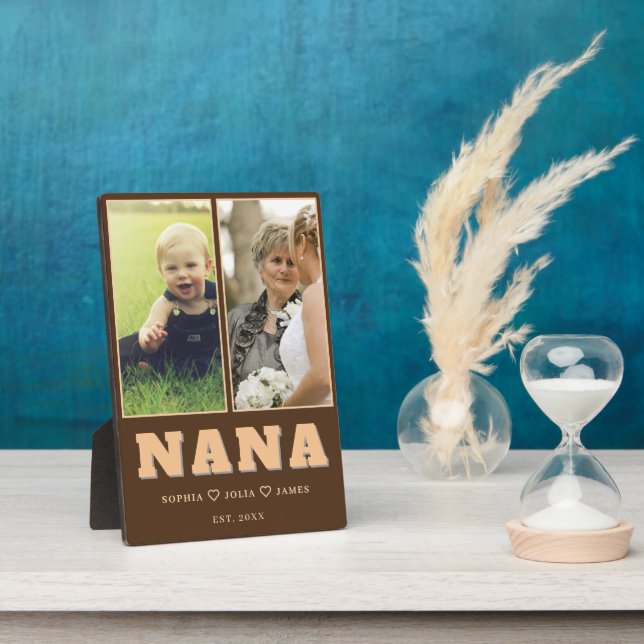 Personalized Nana Plaque with Grandkids’ Names Fotoplatte (Seite)