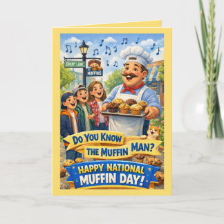 Personalized National Muffin Day Greeting Card Karte