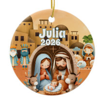 Personalized Nativity Ornament