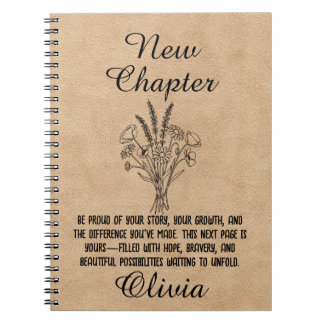 Personalized New Chapter Spiral Journal Gift Notizblock