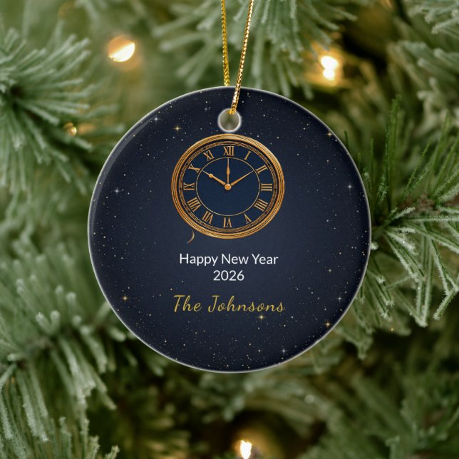 Personalized New Year 2026 Countdown Ornament (Baum)