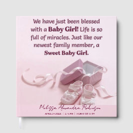Personalized Newborn Keepsake & Shower Memory Gästebuch