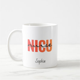Personalized NICU Nurse Bold Typography Kaffeetasse