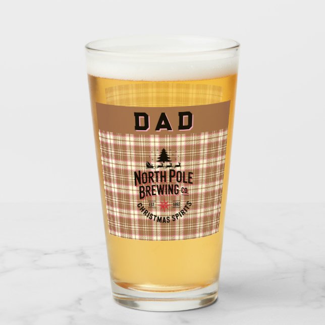 Personalized North Pole Brewing Holiday Ale Glas (Vorne (Gefüllt))