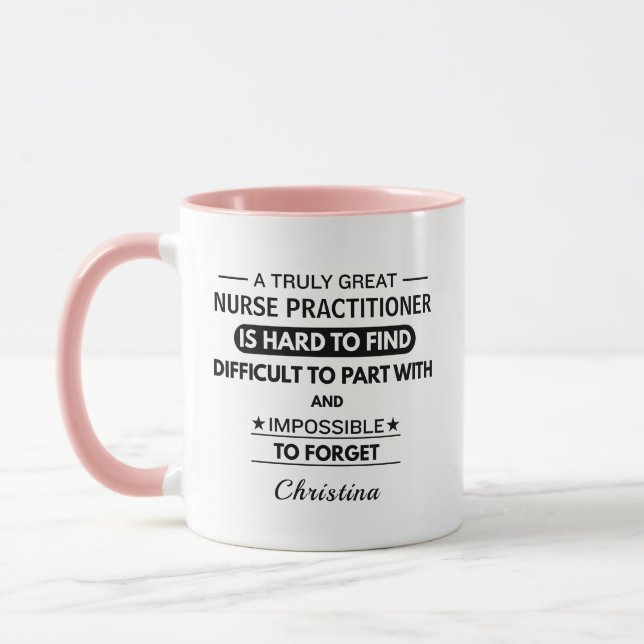 Personalized Nurse Practitioner Tasse (Links)